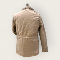 Washed and lined cotton field jacket - Sand