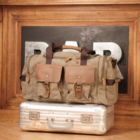 Canvas & Leather Travel Bag