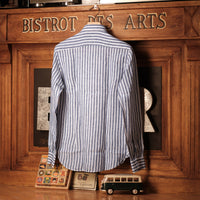 Riviera Blue stripes Linen Shirt
