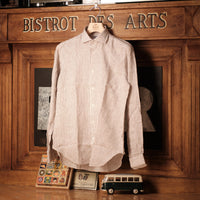 Desert Sand Tight stripes Linen Shirt