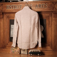 Desert Sand Tight stripes Linen Shirt