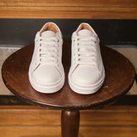 sneakers - White grained genuine leather
