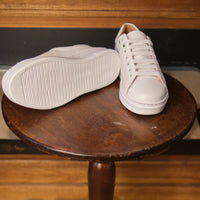 sneakers - White grained genuine leather