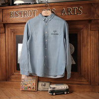 Chambray Denim Button-Down Shirt – Light Indigo