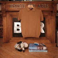 Light Brown Cotton Polo