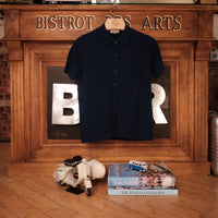 Light Brown full button Cotton Polo