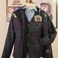 Black Watch Shetland wool Overshirt