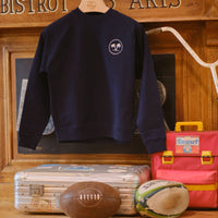 Mtichumm Heritage Pennant Crewneck Sweatshirt Navy