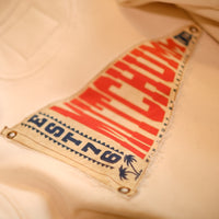 Mtichumm Heritage Pennant Crewneck Sweatshirt Off-white