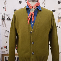 Old School Cardigan Army green