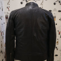 1/4 Mile Leather Jacket Black