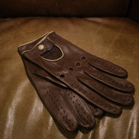 Handmade Gentleman Driver gloves - Heritage Brown