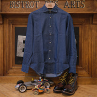 Cotton Darkwash Denim Shirt