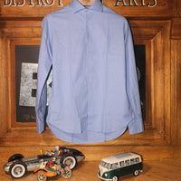 Gingham check Blue shirt