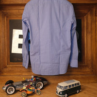 Gingham check Blue shirt