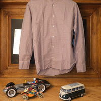 Gingham Check Brown shirt