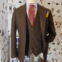 Shetland wool Brown Blazer