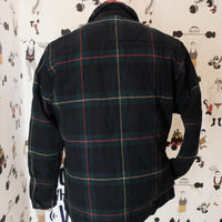 ITB Dark Navy/Forest Green Tartan Plaid Jacket