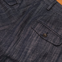 Tailored Denim Cotton Pleated trousers