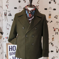 Military Double-Breasted Peacoat