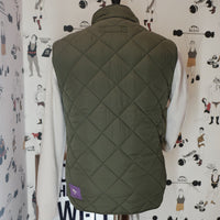 Olive Green Quilted Vest