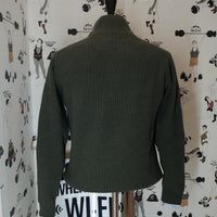 Olive Green Wool 1\2 Zip