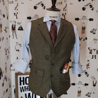 The gentleman Shetland wool Waistcoat