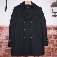 Midnight Harbor Double-Breasted Peacoat