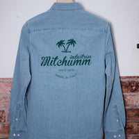 Chambray Denim Button-Down Shirt – Light Indigo