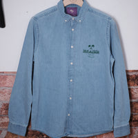 Chambray Denim Button-Down Shirt – Light Indigo