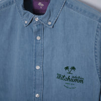 Chambray Denim Button-Down Shirt – Light Indigo