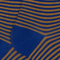 yellow and blue stripes long socks
