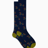Monkeys at the beach ultralight long socks - navy