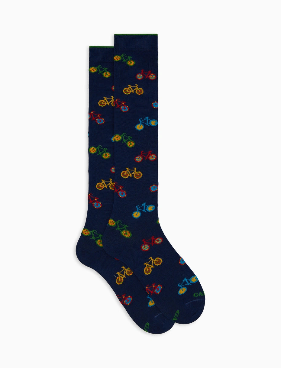 I want to ride my bicycle long socks - navy