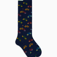 I want to ride my bicycle long socks - navy