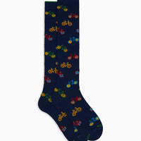 I want to ride my bicycle long socks - green