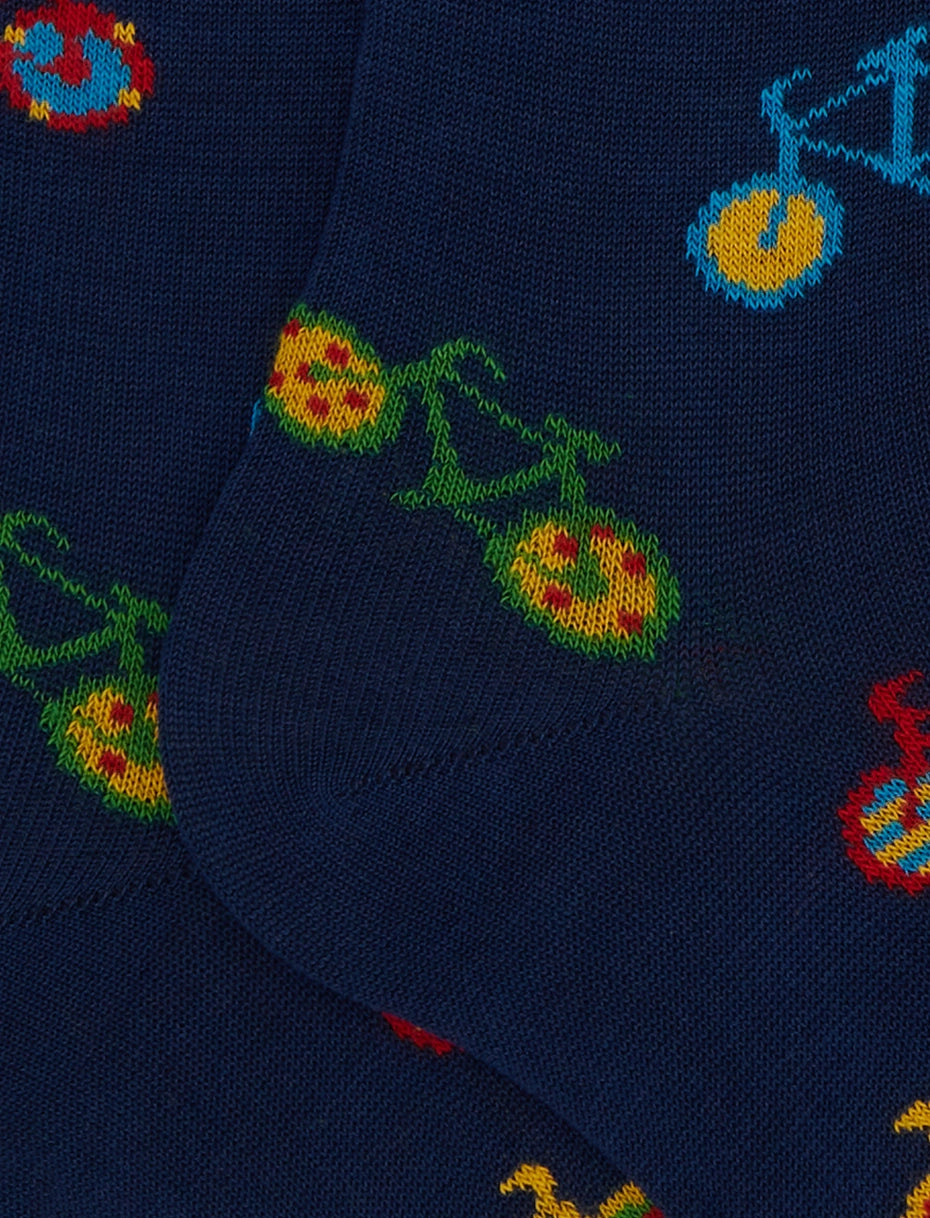 I want to ride my bicycle long socks - navy