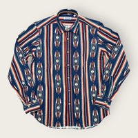 American-Indian Blue Flannel Shirt