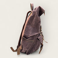 Back to the mountains waxed backpack