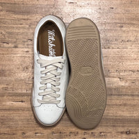 Low sneakers - White grained genuine leather