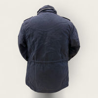 Washed and lined cotton field jacket - Navy