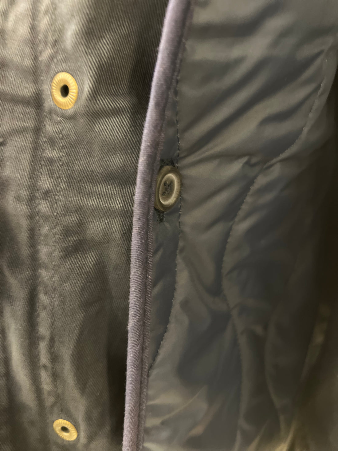 Washed and lined cotton field jacket - Navy