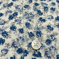 The grandma's curtains flower cotton shirt