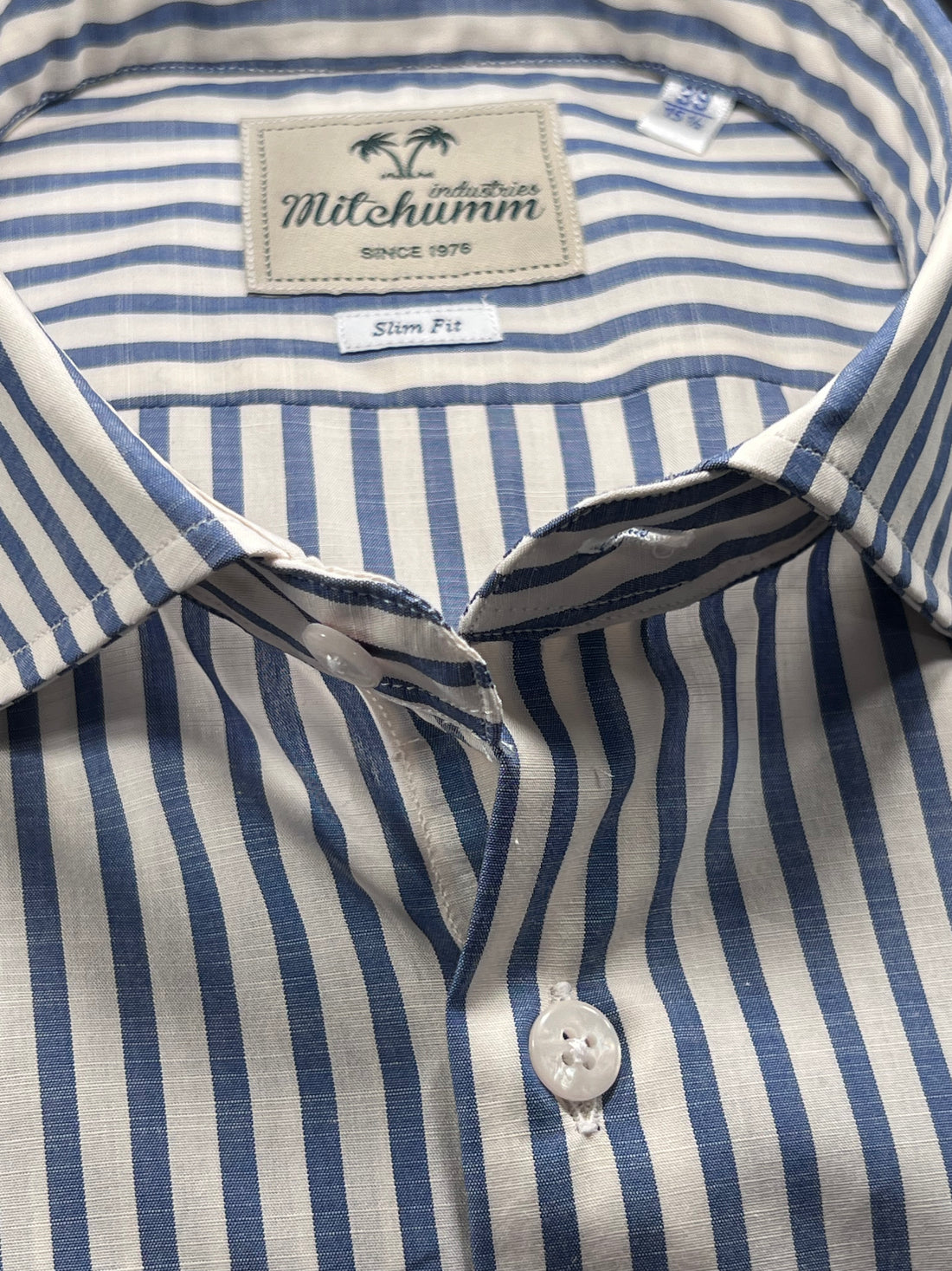 Offwhite and blue striped shirt