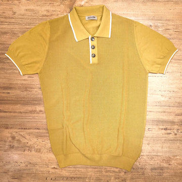 Seventies polo shirts - Mustard and white