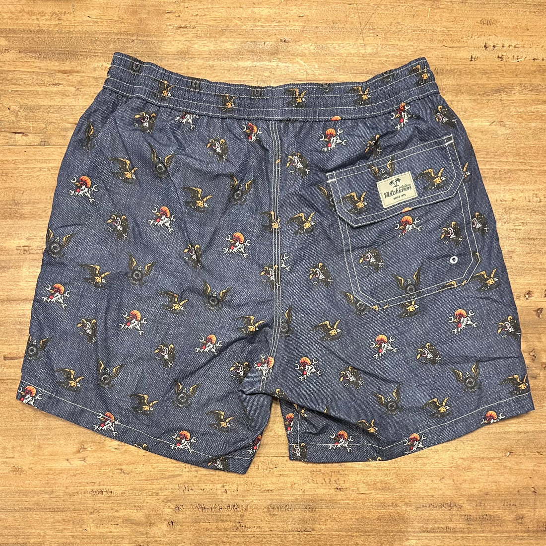 Eagle, Condor or Rooster moto symbols swim short