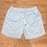 Classic light blue & offwhite stripes
