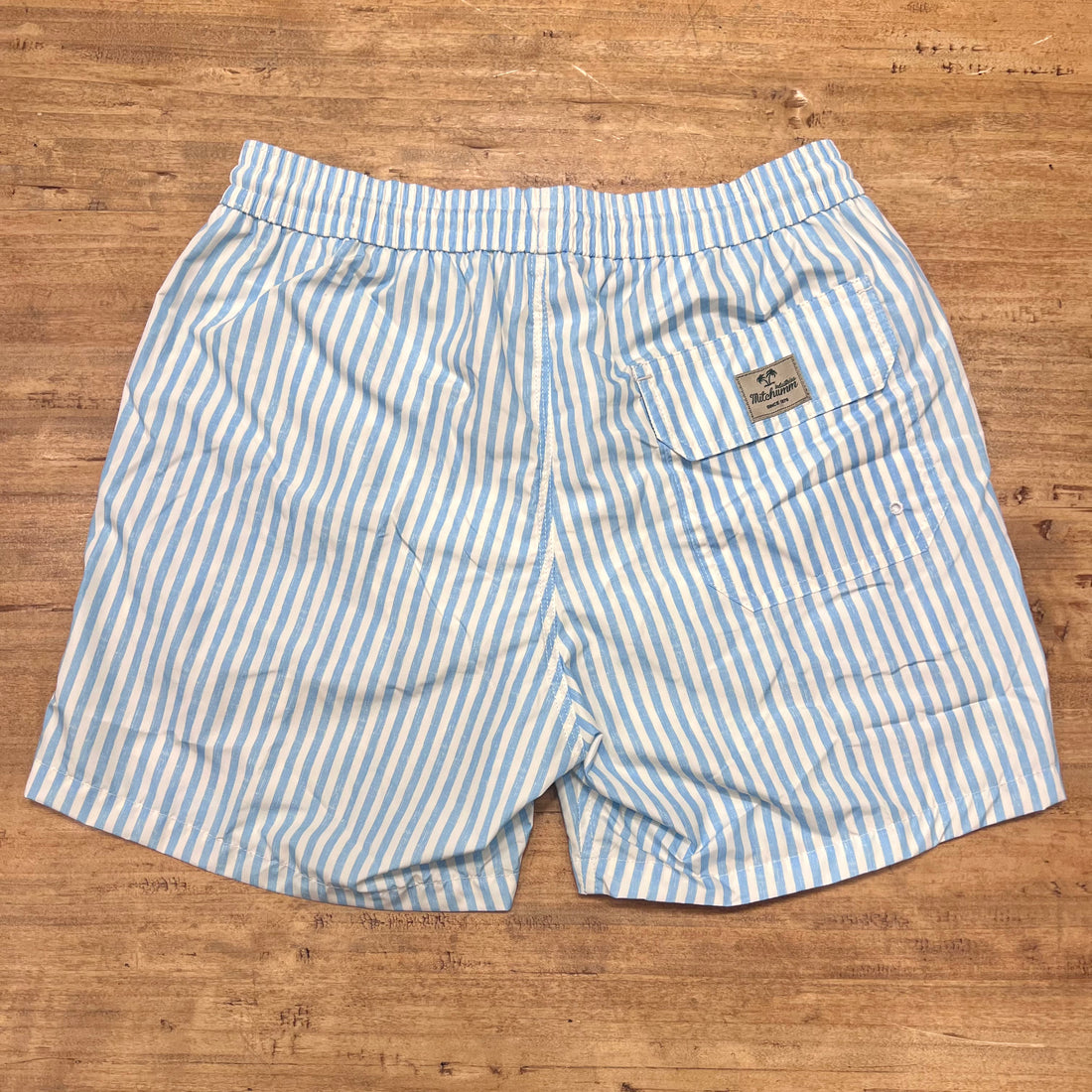 Classic light blue & offwhite stripes