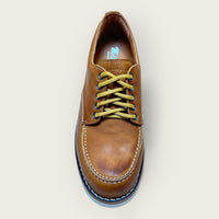 Honey leather boots with Vibram®️ sole