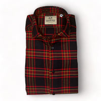 Stelvio Tartan Red flannel Shirt